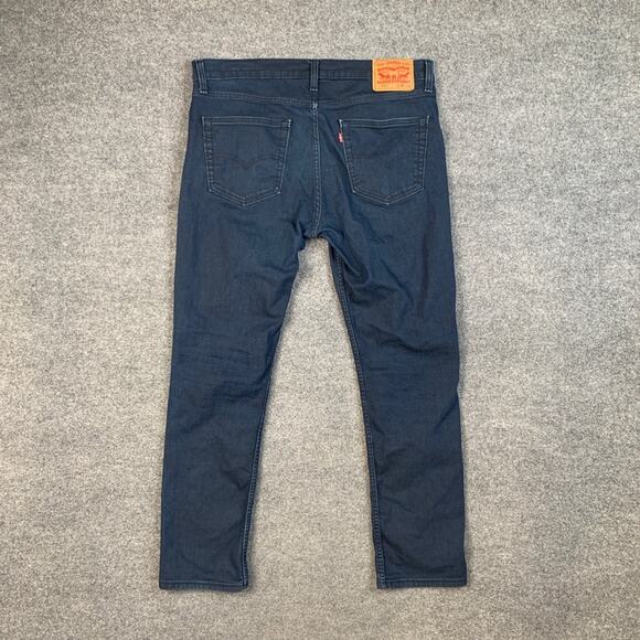 Levis Jeans Mens 36 Blue 511 Slim Fit Stretch Denim 5 Pocket Dark Wash Cotton - Picture 8 of 10